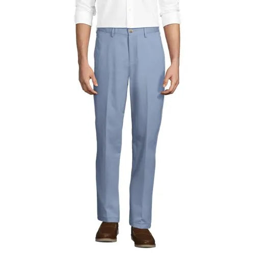 Men's No Iron Traditional Fit Plain Front Chino Pant