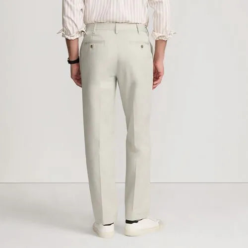 Men's No Iron Traditional Fit Plain Front Chino Pant