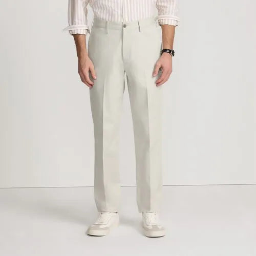 Men's No Iron Traditional Fit Plain Front Chino Pant