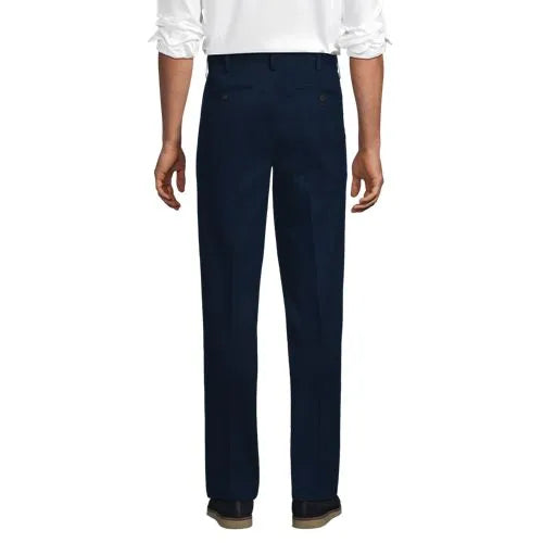 Men's No Iron Traditional Fit Pleated Front Chino Pant