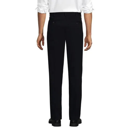 Men's No Iron Traditional Fit Pleated Front Chino Pant