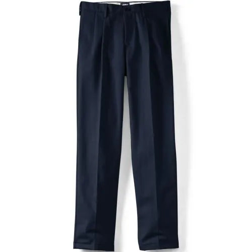 Men's No Iron Traditional Fit Pleated Front Chino Pant