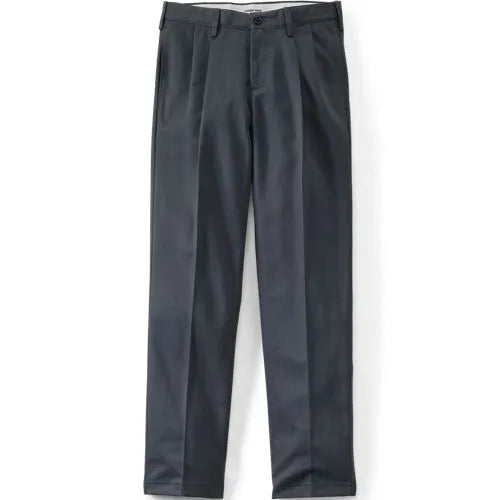 Men's No Iron Traditional Fit Pleated Front Chino Pant