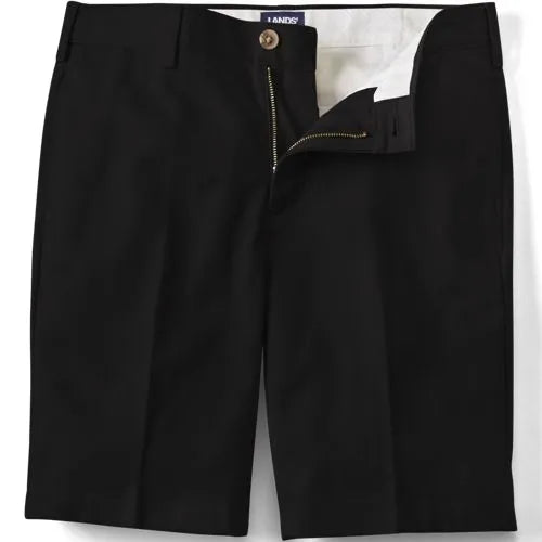 Men's No Iron 9" Comfort Waist Plain Front Chino Short