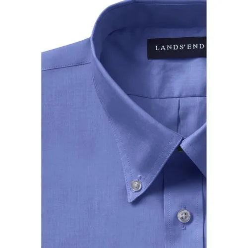 Men's Long Sleeve No Iron Pinpoint Dress Shirt