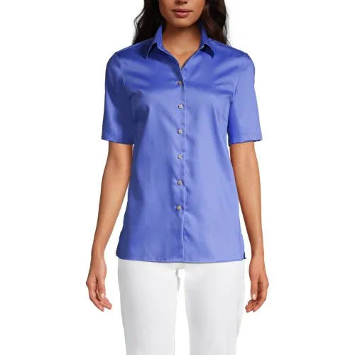 School Uniform Women's Short Sleeve Performance Twill Shirt
