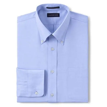 Men's Tailored Long Sleeve No Iron Buttondown Pinpoint Shirt