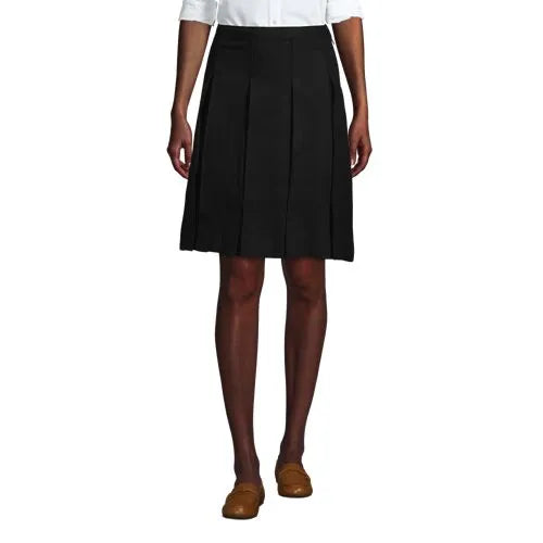 Women's Box Pleat Skirt Above the Knee