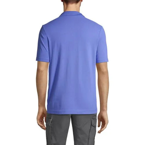 Men's Short Sleeve Basic Mesh Polo Shirt