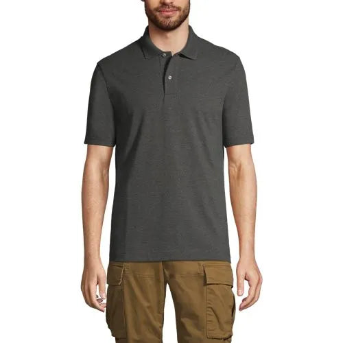Men's Short Sleeve Basic Mesh Polo Shirt