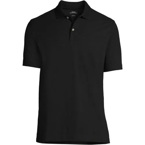 Men's Short Sleeve Basic Mesh Polo Shirt