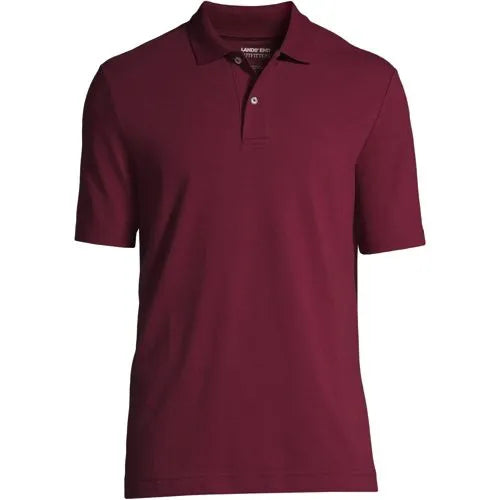 Men's Short Sleeve Basic Mesh Polo Shirt