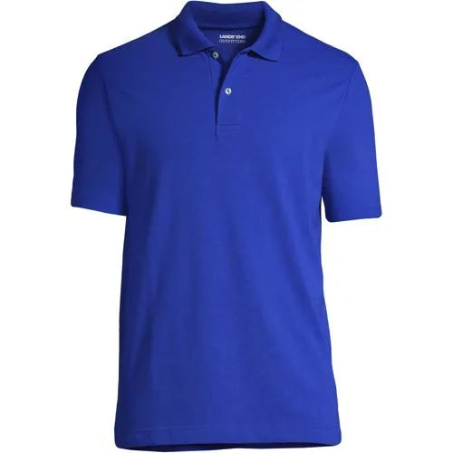 Men's Short Sleeve Basic Mesh Polo Shirt