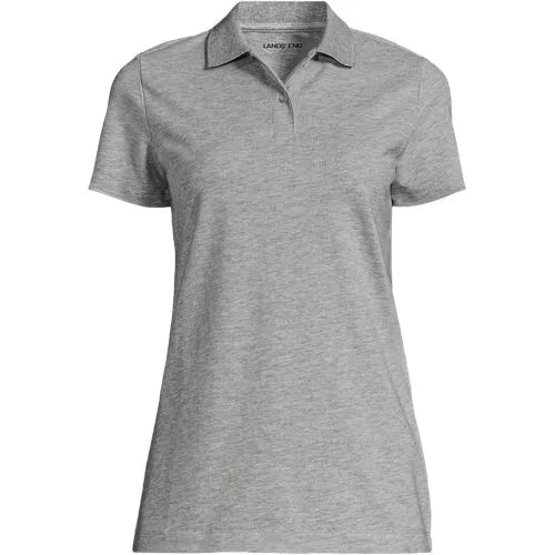 School Uniform Women's Short Sleeve Basic Mesh Polo Shirt