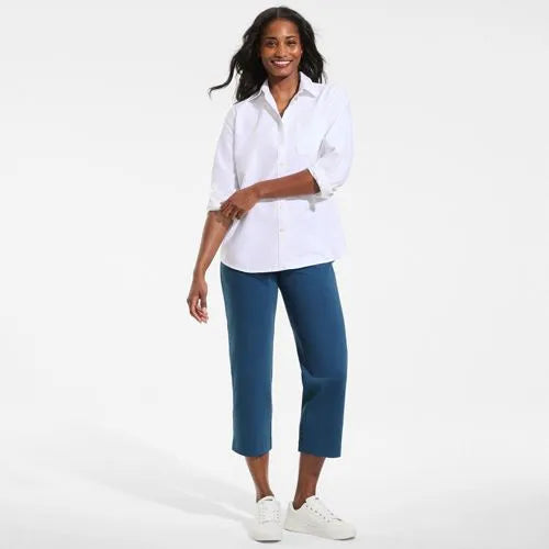 Women's Starfish Mid Rise Pull On Crop Pants