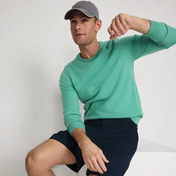 Men's No Iron 6" Plain Front Chino Short
