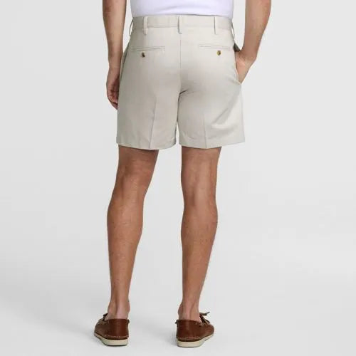Men's No Iron 6" Plain Front Chino Short
