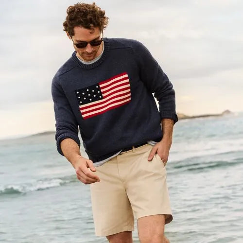 Men's No Iron 9" Plain Front Chino Short