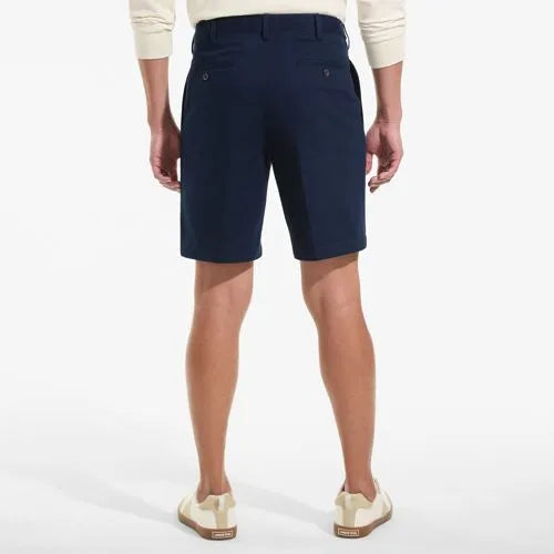 Men's No Iron 9" Pleated Front Chino Short