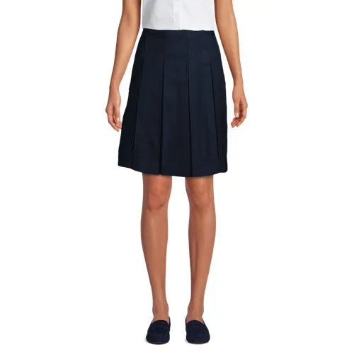 Women's Box Pleat Skirt Top of Knee