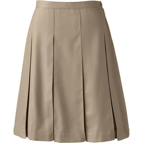 Women's Box Pleat Skirt Top of Knee