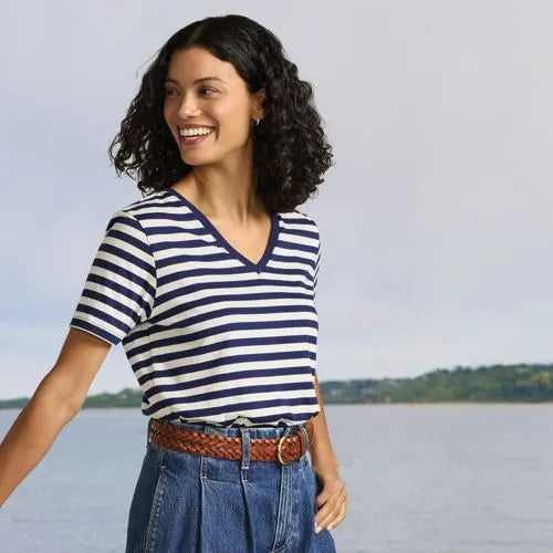 Supima Cotton V-neck T-Shirt