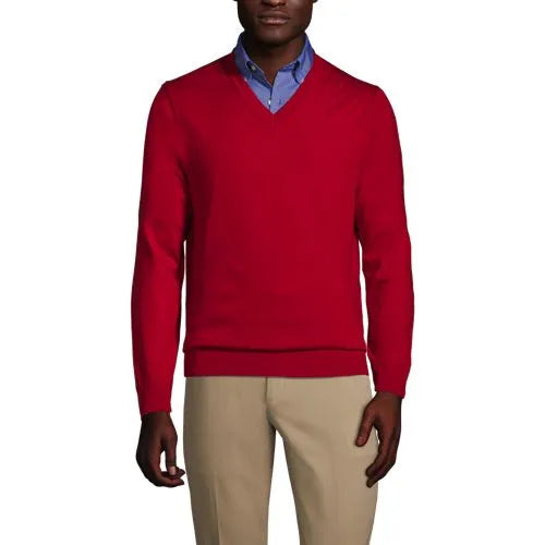 Men's Performance V-neck Sweater