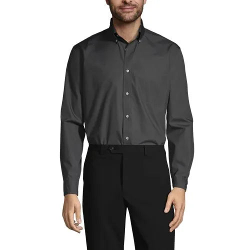 Men's Long Sleeve Buttondown No Iron Broadcloth Shirt