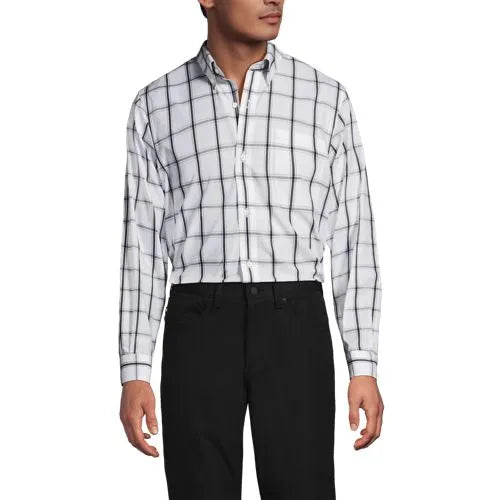 Men's Long Sleeve Buttondown No Iron Broadcloth Shirt