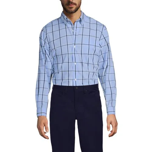 Men's Long Sleeve Buttondown No Iron Broadcloth Shirt