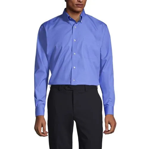 Men's Long Sleeve Buttondown No Iron Broadcloth Shirt