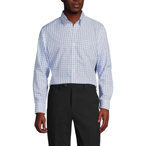 Men's Long Sleeve Buttondown No Iron Broadcloth Shirt