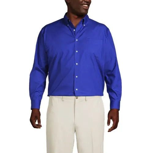 Men's Long Sleeve Buttondown No Iron Broadcloth Shirt
