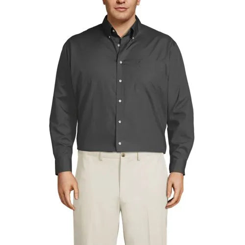 Men's Long Sleeve Buttondown No Iron Broadcloth Shirt