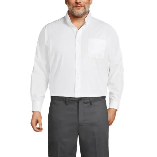 Men's Long Sleeve Buttondown No Iron Broadcloth Shirt