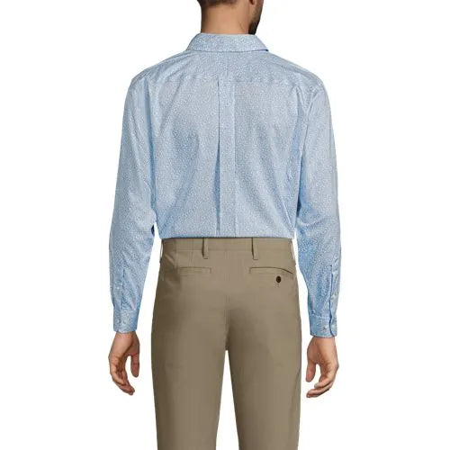 Men's No Iron Supima Cotton Pinpoint Buttondown Collar Dress Shirt