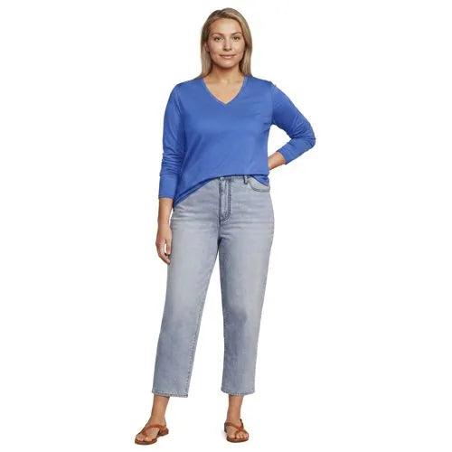 Supima Cotton Long Sleeve V-Neck T-Shirt