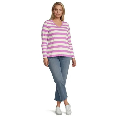 Supima Cotton Long Sleeve V-Neck T-Shirt