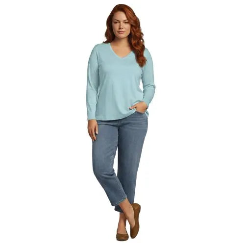 Supima Cotton Long Sleeve V-Neck T-Shirt