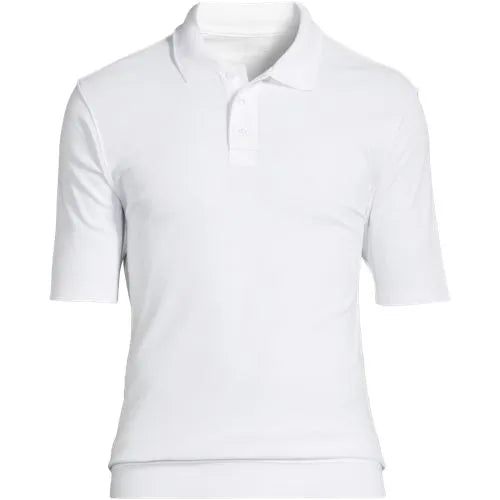 Men's Short Sleeve Banded Bottom Polo Shirt