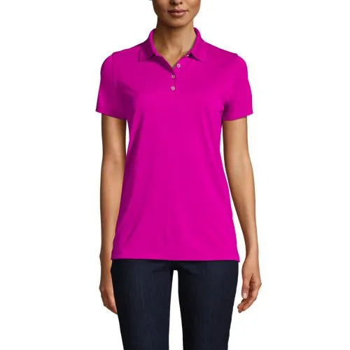 School Uniform Women's Short Sleeve Polyester Polo Shirt