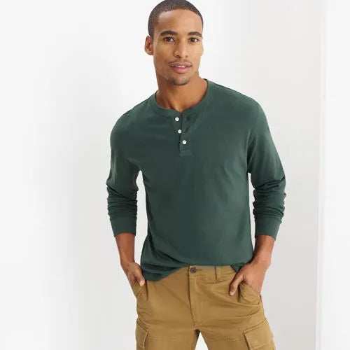 Men's Super-T Long Sleeve Henley Shirt