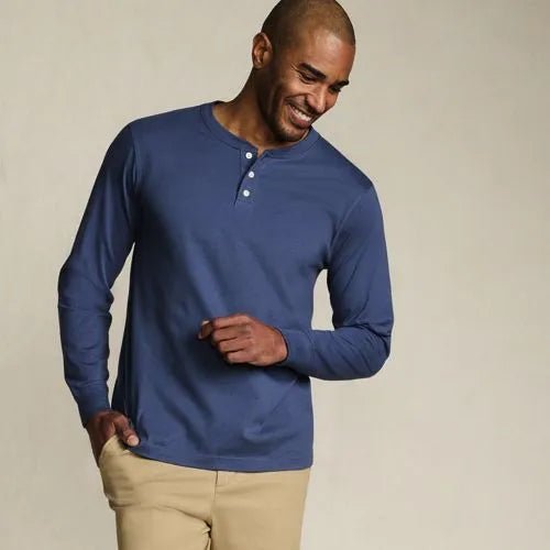 Men's Super-T Long Sleeve Henley Shirt