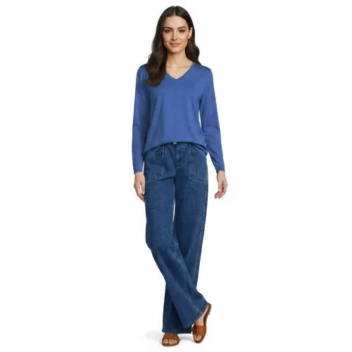 Supima Cotton Long Sleeve V-Neck T-Shirt