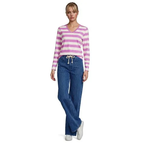 Supima Cotton Long Sleeve V-Neck T-Shirt