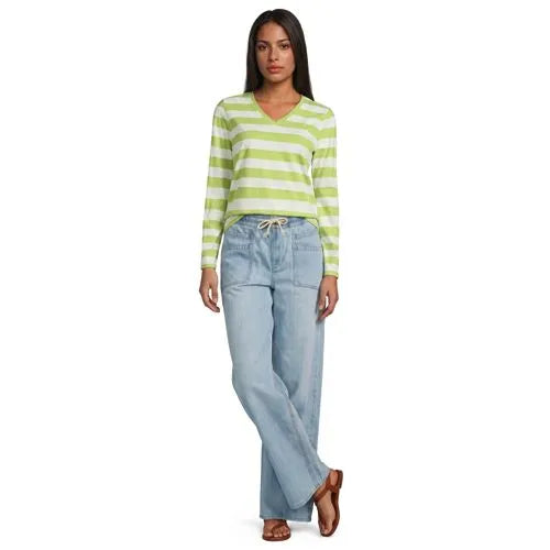 Supima Cotton Long Sleeve V-Neck T-Shirt