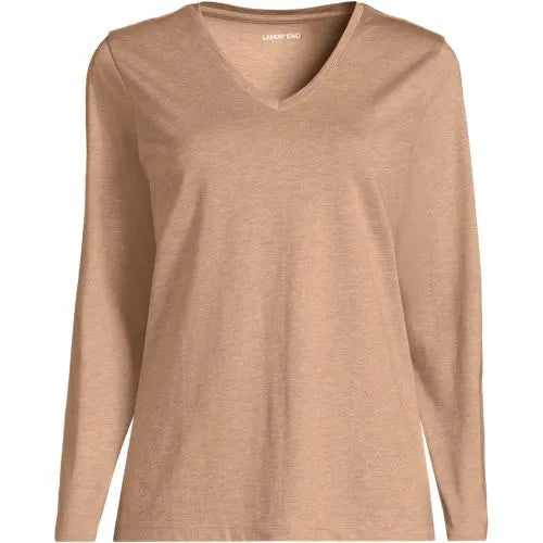 Supima Cotton Long Sleeve V-Neck T-Shirt