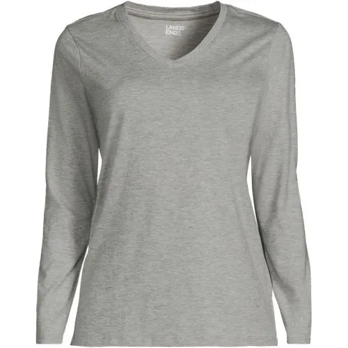 Supima Cotton Long Sleeve V-Neck T-Shirt