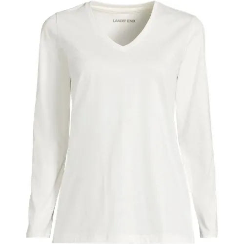 Supima Cotton Long Sleeve V-Neck T-Shirt
