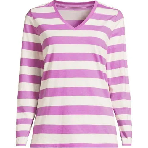 Supima Cotton Long Sleeve V-Neck T-Shirt